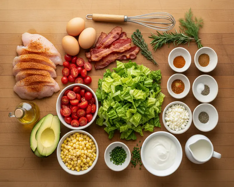 Grilled Chicken Cobb Salad Recipe 2 ingredients