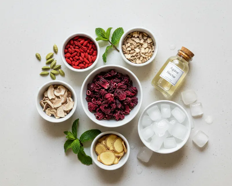 Hibiscus Adaptogenic Body-Cooling Iced Tea 2 ingredients