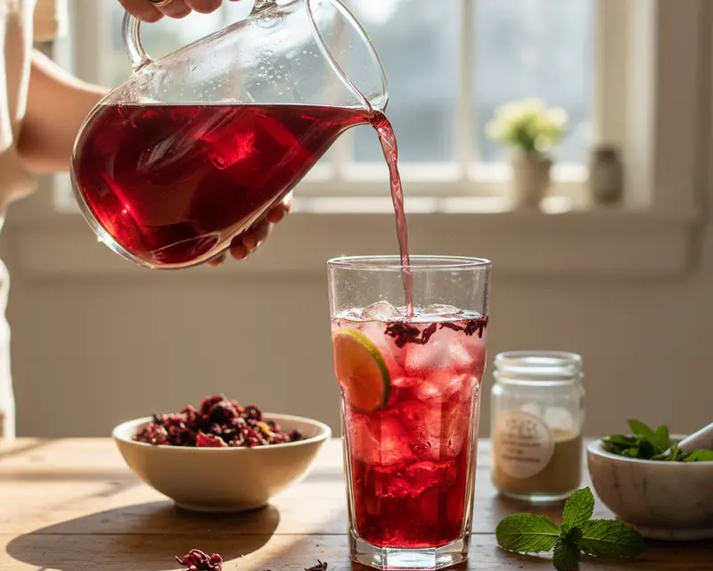 Hibiscus Adaptogenic Body-Cooling Iced Tea 3 cooking process