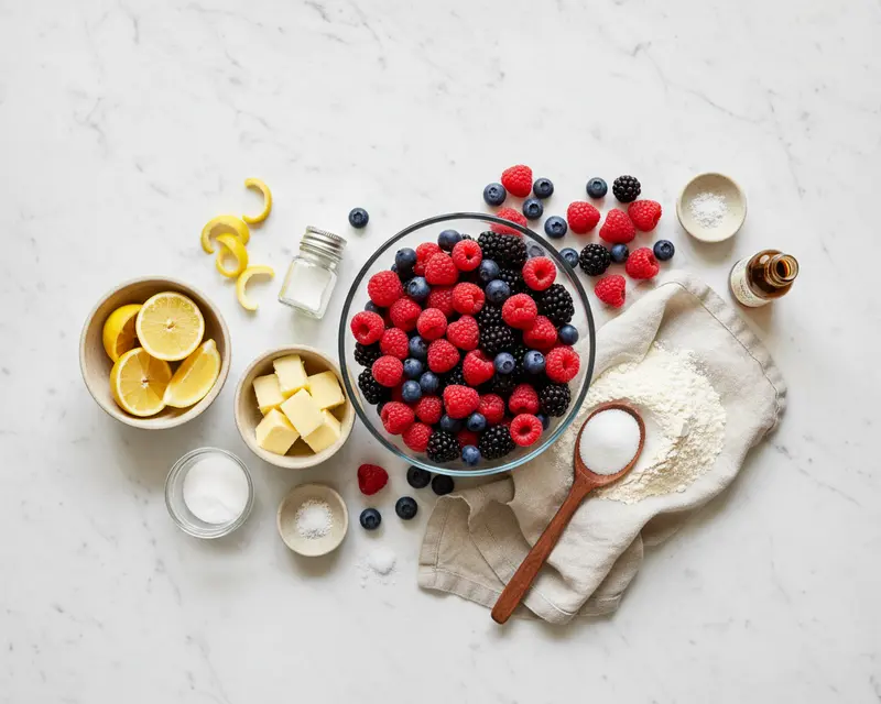 Easy Lemon Berry Dump Cake Recipe 2 ingredients