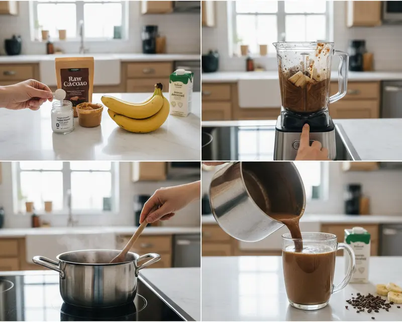 Magnesium Glycinate Cacao Sleep Architecture Smoothie 3 cooking process