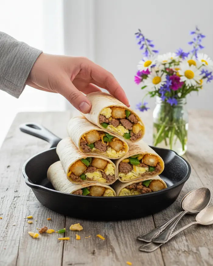 Make-Ahead Breakfast Burritos for Busy Mornings 4 final plated dish