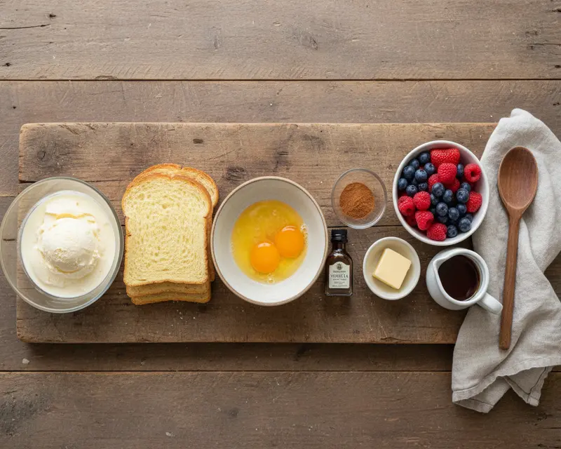 Melted Ice Cream French Toast Recipe 2 ingredients