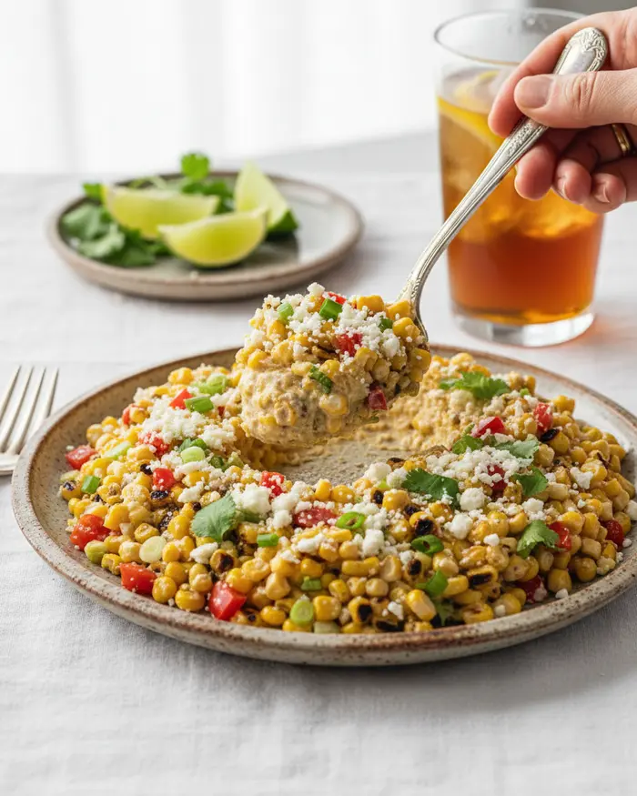 Easy Mexican Street Corn Dip Recipe 4 final plated dish