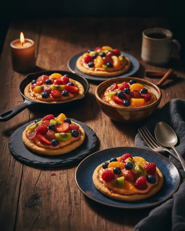 Mini Fruit Pizzas with Sugar Cookie Crust 4 final plated dish