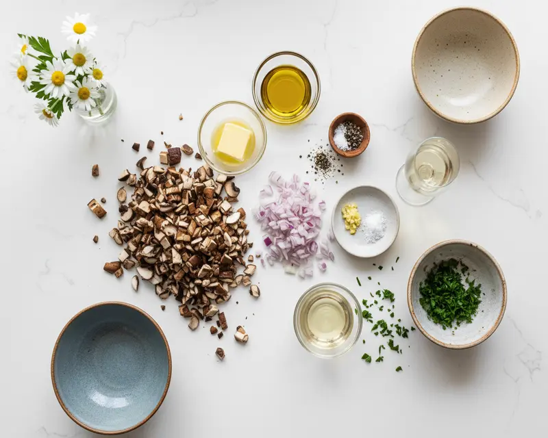 Mushroom Stem Duxelles 2 ingredients
