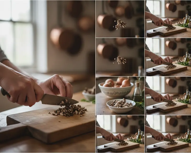Mushroom Stem Duxelles 3 cooking process