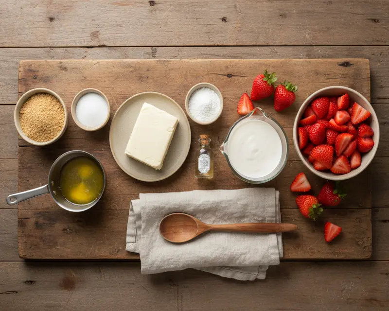No-Bake Strawberry Cheesecake Cups 2 ingredients