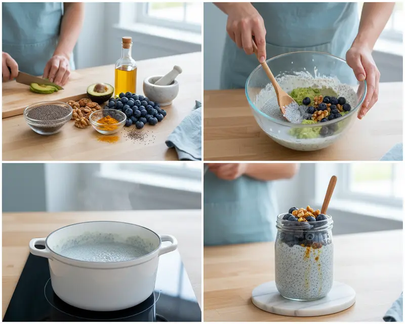 Omega-3 Chia Seed Neuroinflammation Fighter 3 cooking process