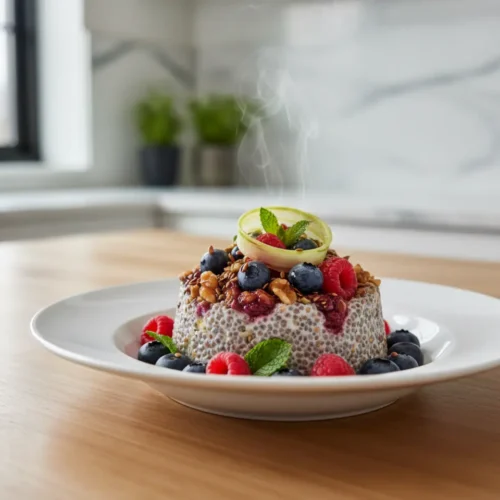 Beautiful plated Omega-3 Chia Seed Neuroinflammation Fighter