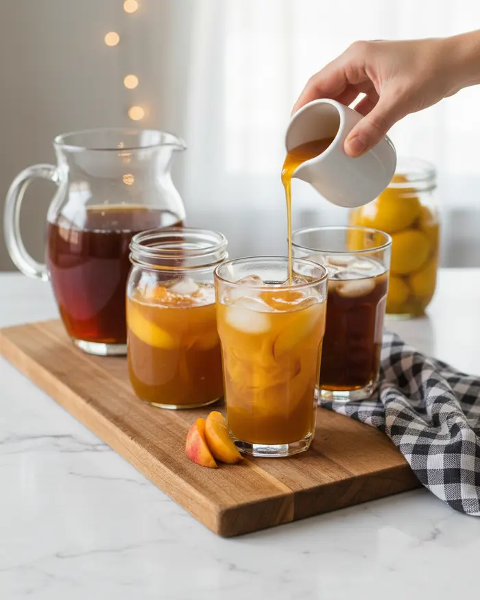 Refreshing Homemade Peach Iced Tea Recipe 4 final plated dish