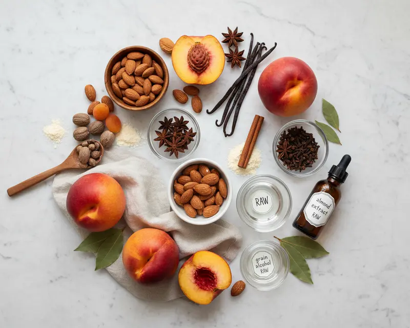 Homemade Peach Pit Almond Extract Recipe 2 ingredients