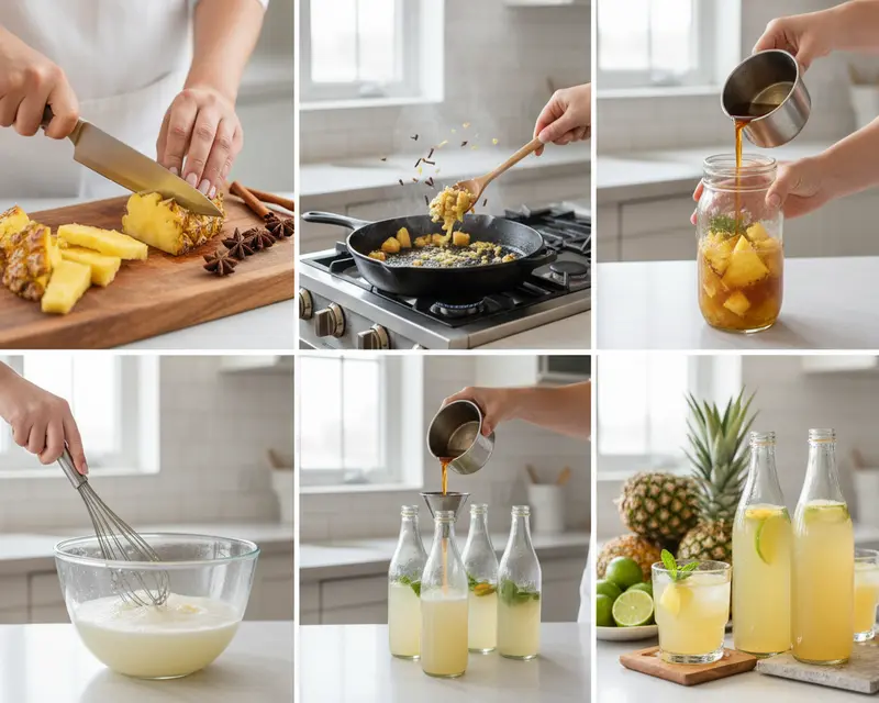 Pineapple Core Tepache 3 cooking process