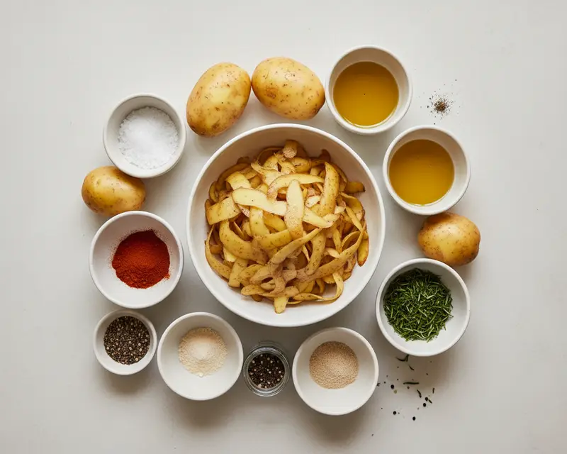 Potato Peel Chips 2 ingredients
