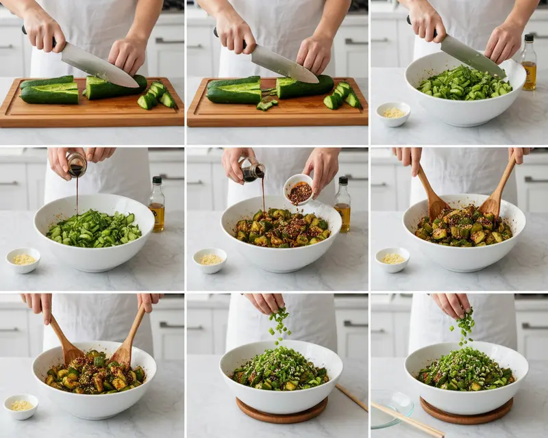 Smashed Cucumber Salad Recipe 3 cooking process