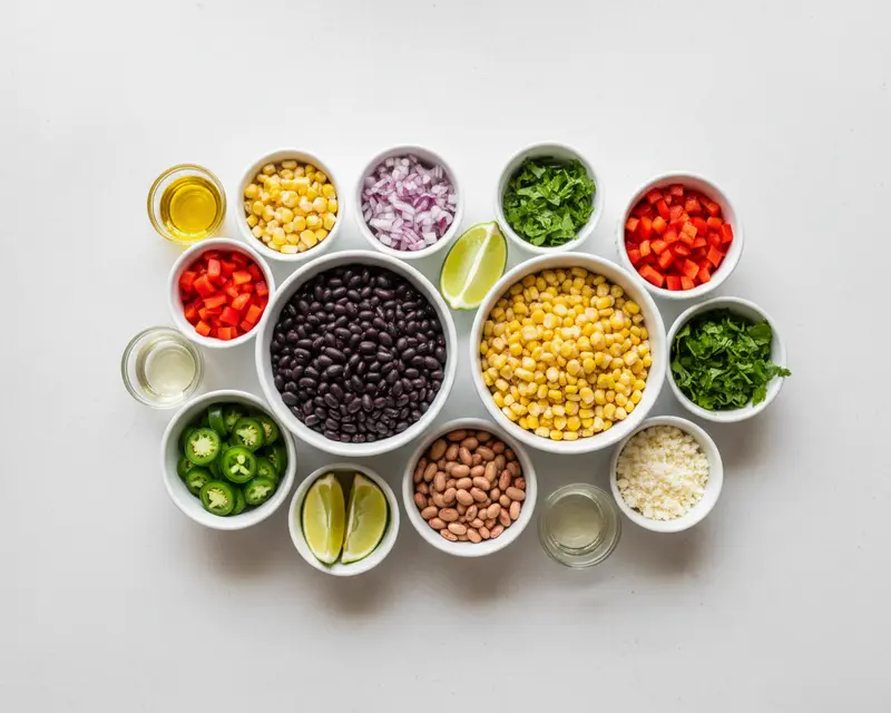 Southwestern & Mexican Dense Bean Salad Recipe 2 ingredients