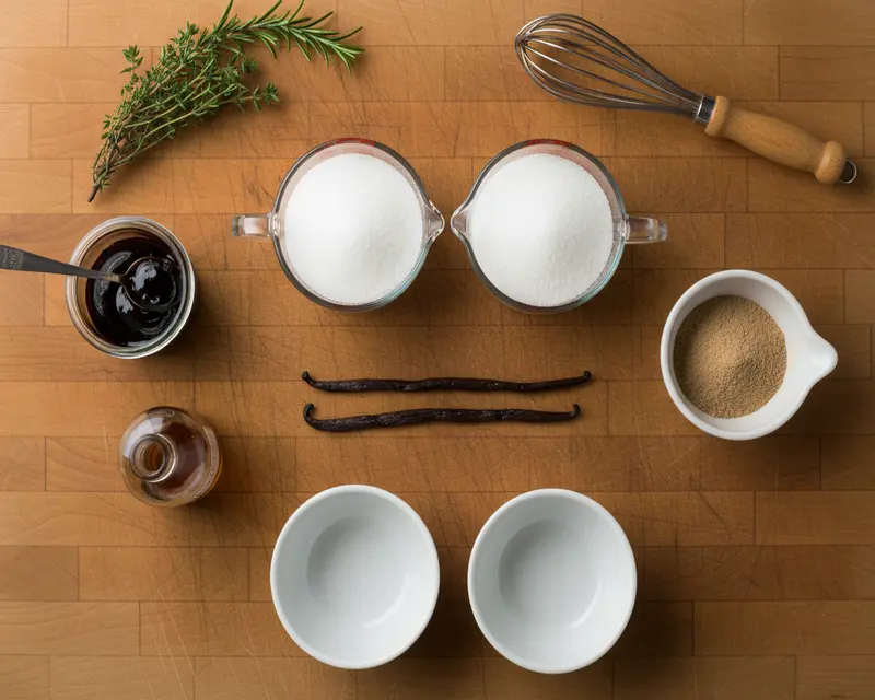 Spent Vanilla Bean Sugar and Extract 2 ingredients