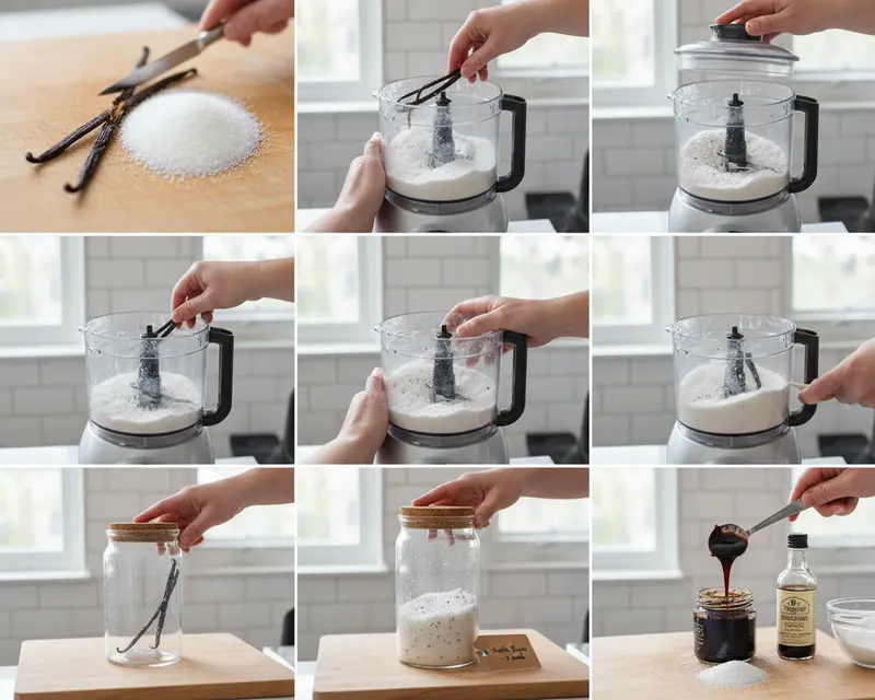 Spent Vanilla Bean Sugar and Extract 3 cooking process
