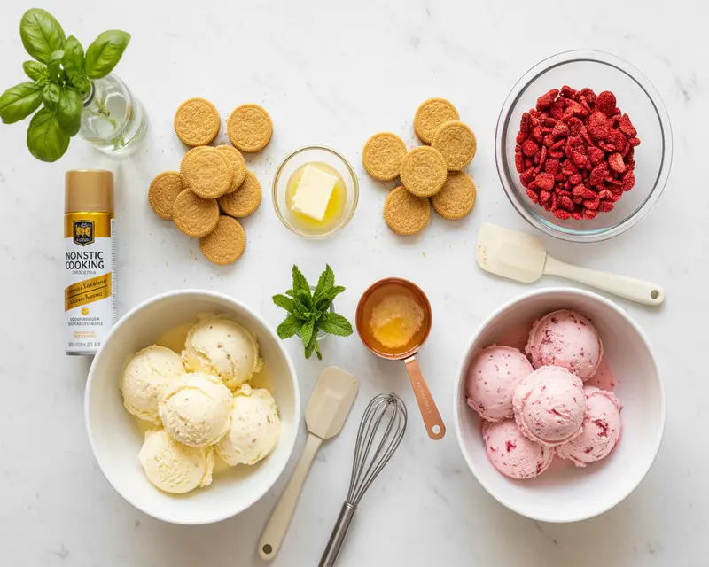 Strawberry Shortcake Ice Cream Cake 2 ingredients