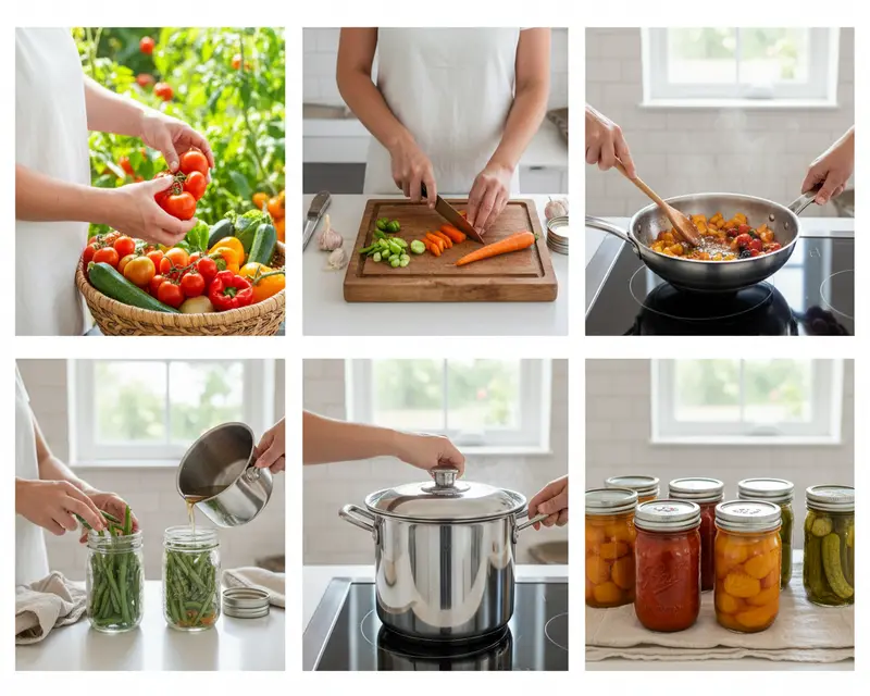 Summer Garden Preservation Complete Guide 3 cooking process