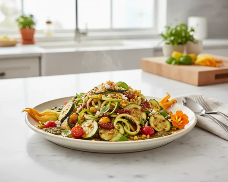Beautiful plated Summer Zucchini Abundance: 10 Zero-Waste Solutions