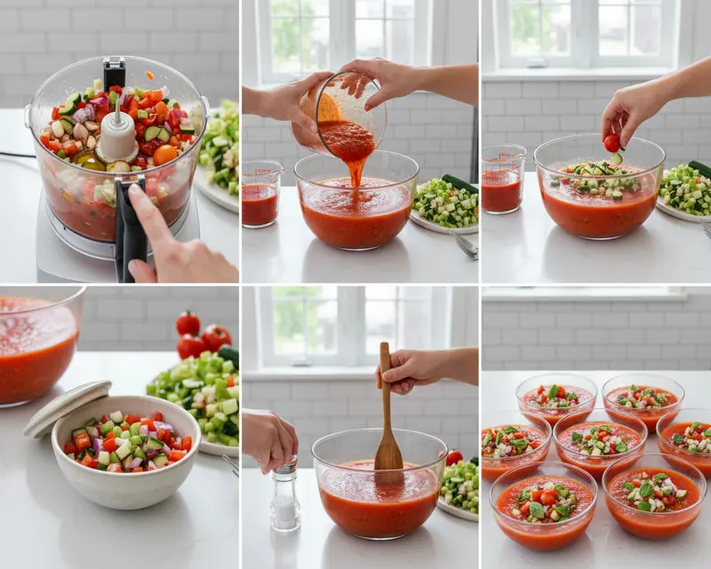 Tomato Water Gazpacho 3 cooking process