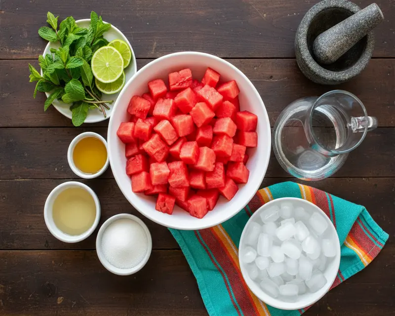 Refreshing Watermelon Agua Fresca Recipe 2 ingredients