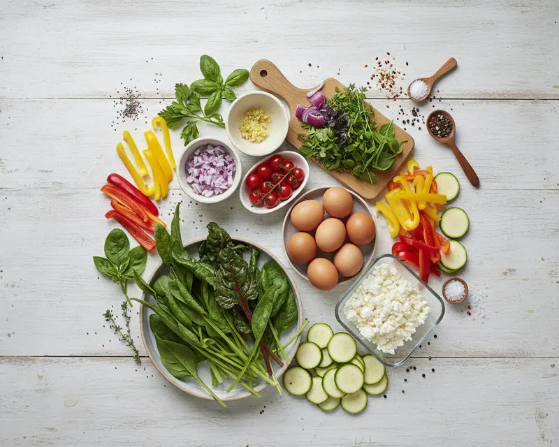 Wilted Vegetable Frittata Rescue Formula 2 ingredients