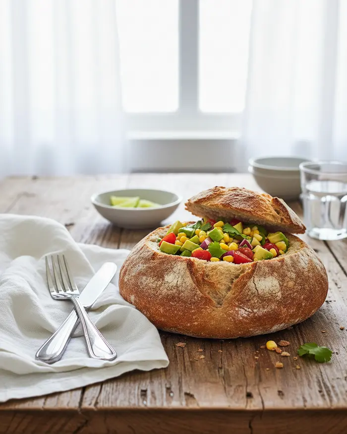 Fresh Avocado Corn Salsa Recipe 4 final plated dish