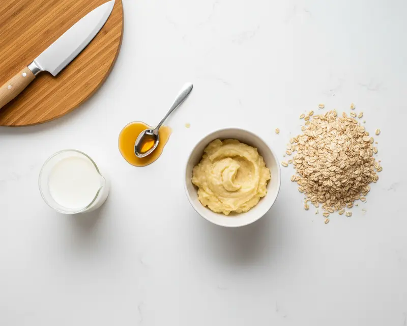 Healthy Banana Oatmeal Bars Recipe 2 ingredients