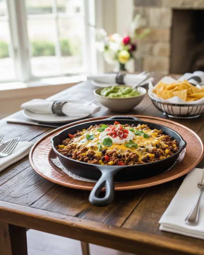 One-Pan Beef Burrito Skillet Recipe 4 final plated dish