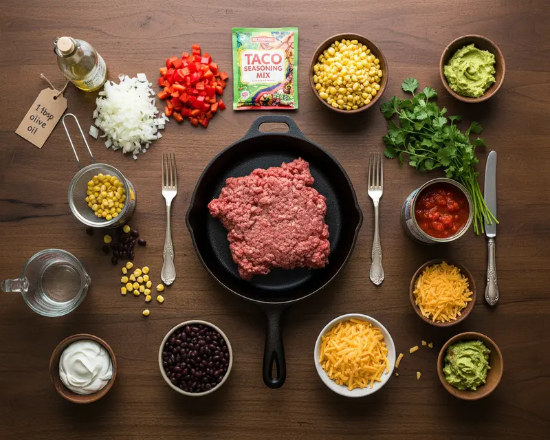 One-Pan Beef Burrito Skillet Recipe 2 ingredients