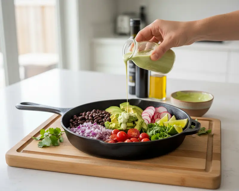 Black Bean Taco Skillet Recipe 3 cooking process