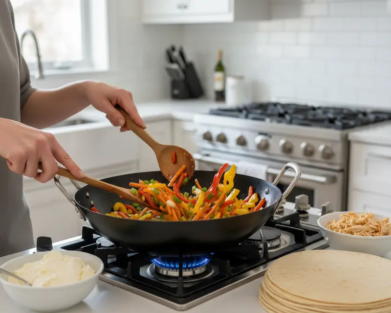 Buffalo Chicken Roll-Ups Recipe 3 cooking process