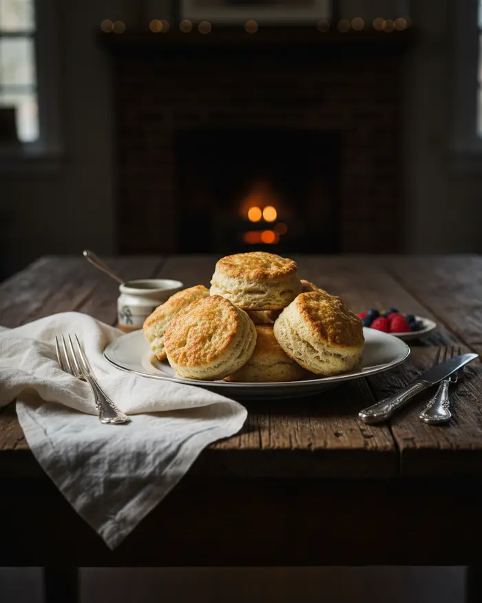 Fluffy Buttermilk Biscuits Recipe 4 final plated dish