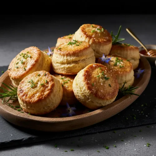 Beautiful plated Buttermilk Biscuits