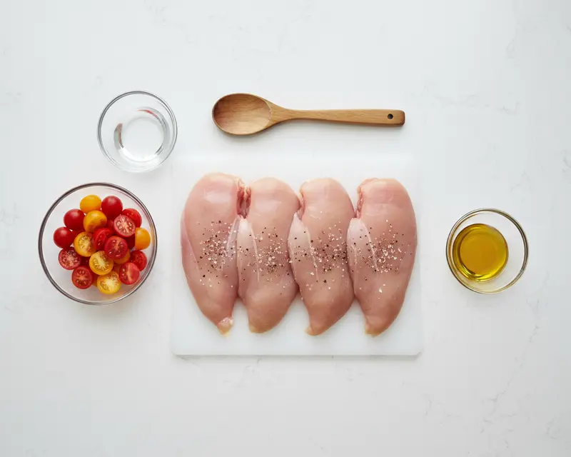 Easy Caprese Chicken Skillet 2 ingredients