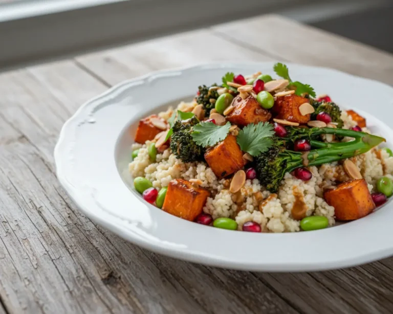 Beautiful plated Cauliflower Rice Bowl