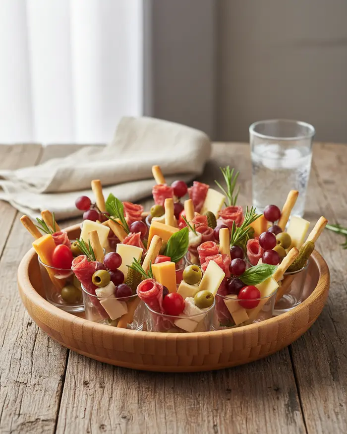 Easy Charcuterie Cups Recipe 4 final plated dish