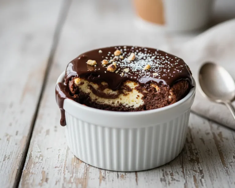 Beautiful plated Cheesecake Brownies