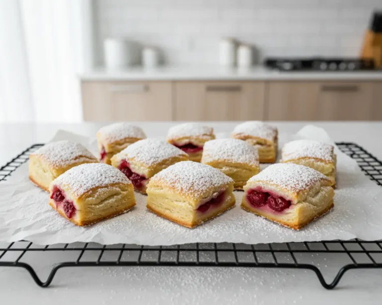 Beautiful plated Cherry Pie Bites