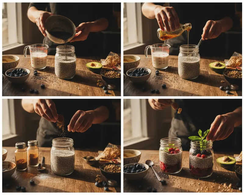 Easy Chia Pudding Cups Recipe 3 cooking process