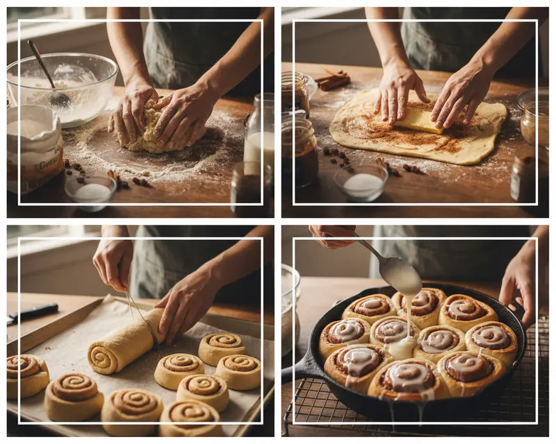 Cinnamon Roll from Scratch Recipe 3 cooking process