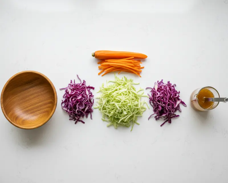 Best Creamy Coleslaw for Tacos 2 ingredients