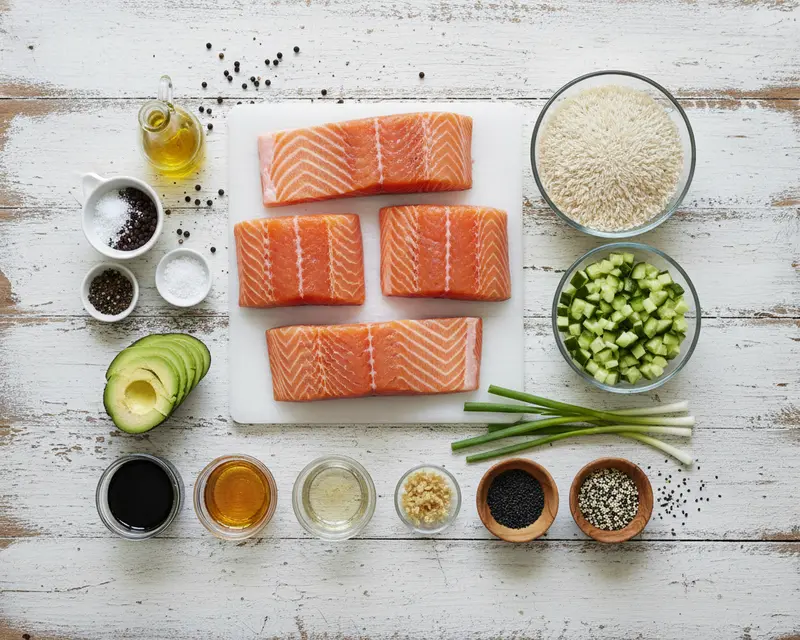 Crispy Salmon Rice Bowls 2 ingredients