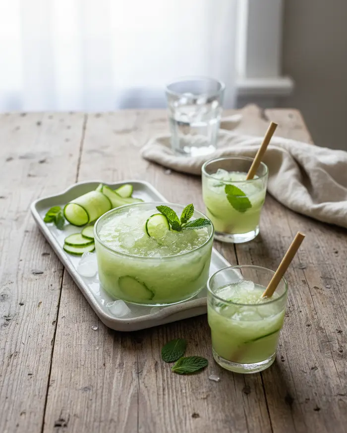 Refreshing Cucumber Mint Cooler Recipe 4 final plated dish