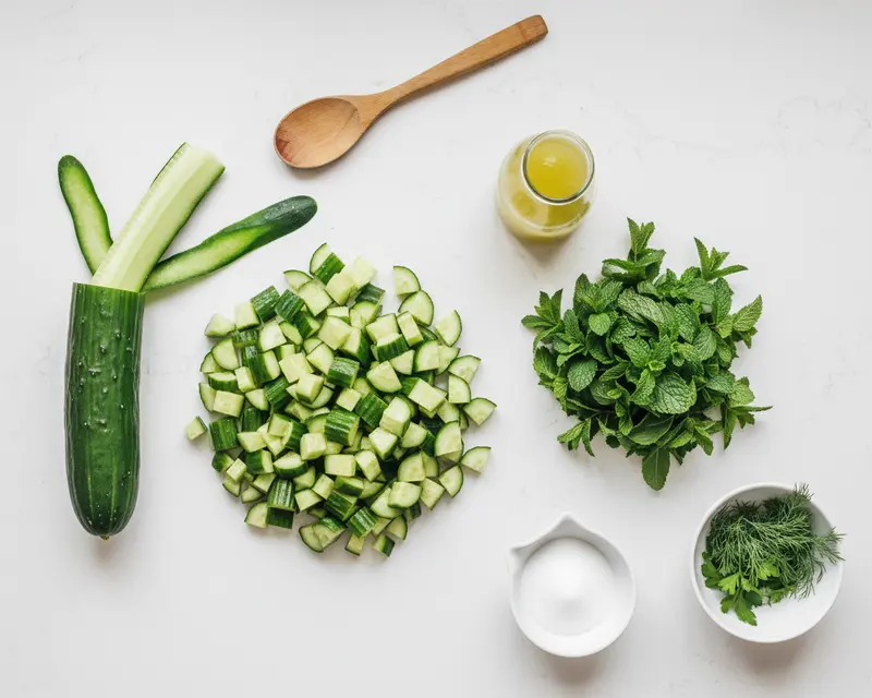 Refreshing Cucumber Mint Cooler Recipe 2 ingredients