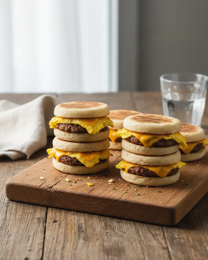 Freezer Breakfast Sandwiches Recipe 4 final plated dish