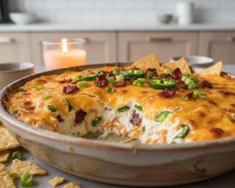 Beautiful plated Jalapeno Popper Dip