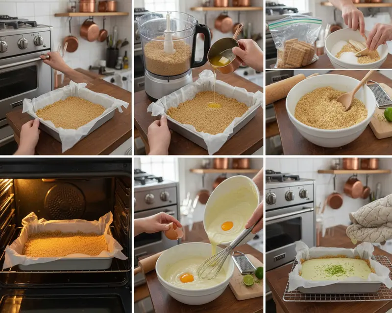 Easy Key Lime Pie Bars Recipe 3 cooking process